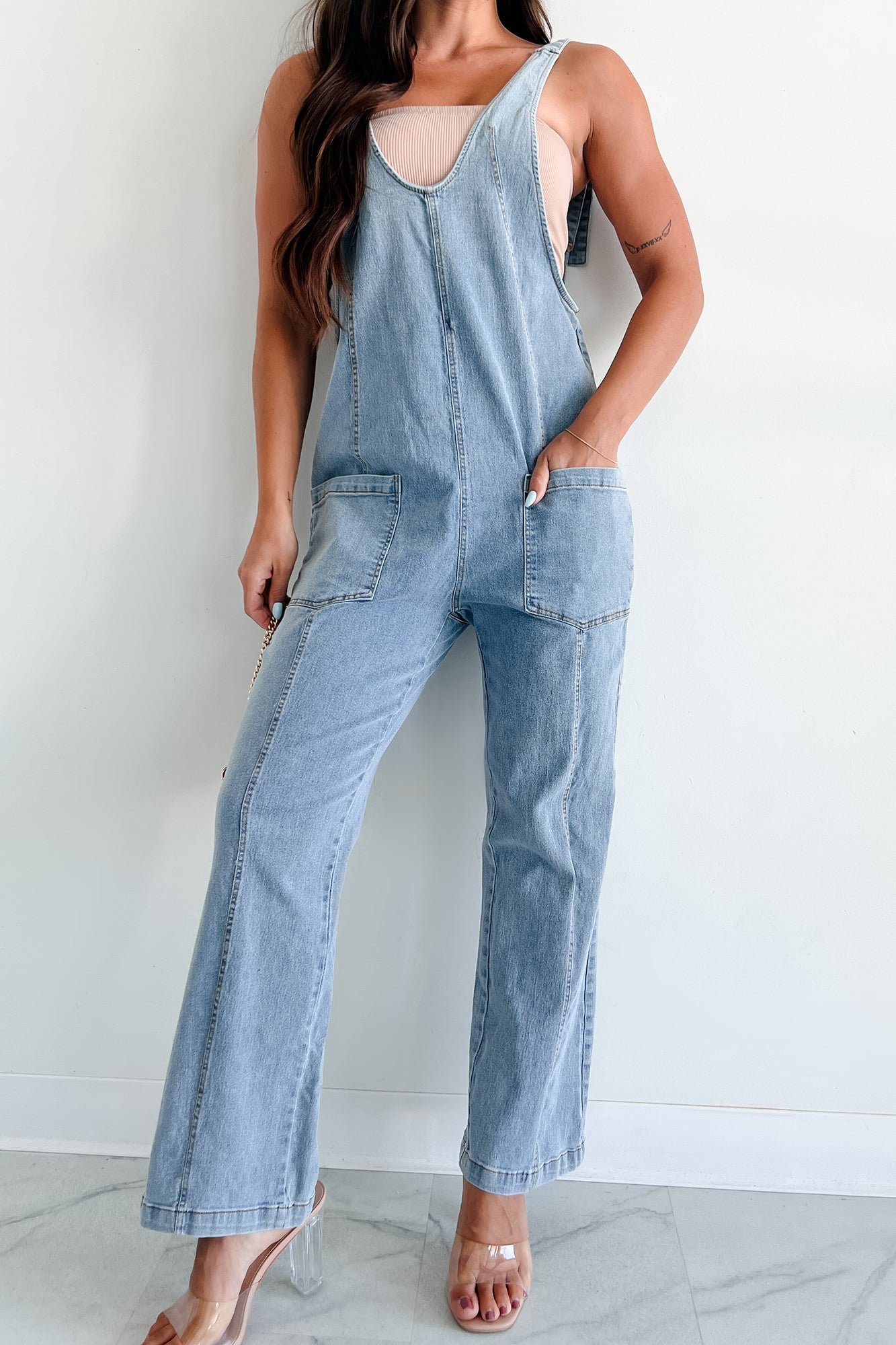 Sarika Denim Jumpsuit (Medium Denim)